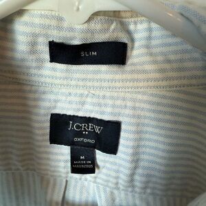 J. Crew Men's Blue Oxford Button Up Shirt